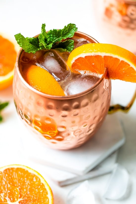 Orange Moskva mule mocktail (alkoholfri)