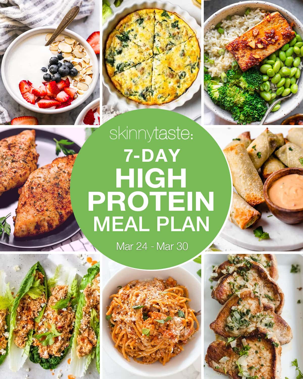 7 dagars högproteindiet måltidsplan